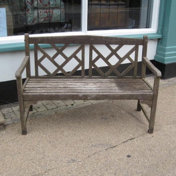 Edwardian garden bench